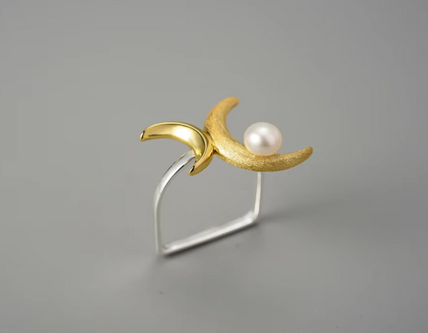 Double Moon Ring