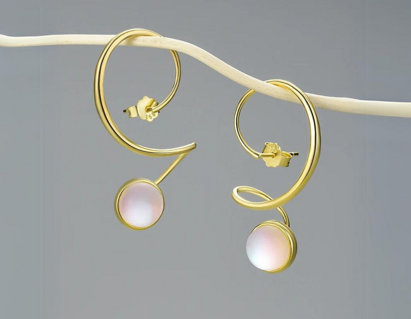 Moonstone Dangle Earrings