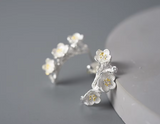 Hanging Elegant Flower Stud Earrings