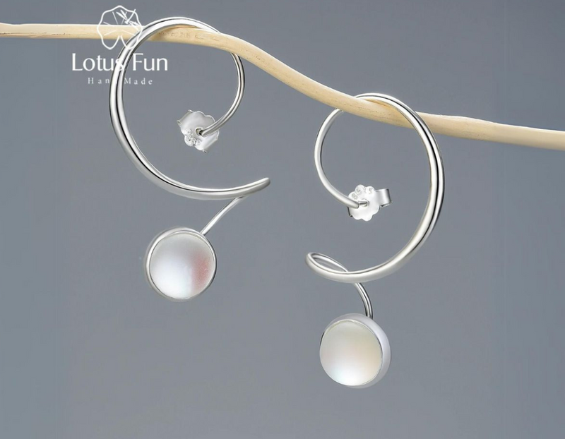 Moonstone Dangle Earrings