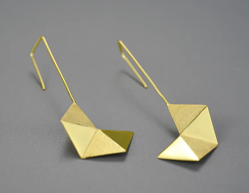 Origami Art Dangle Earrings