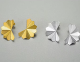 Folding Fan Stud Earrings