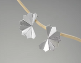 Folding Fan Stud Earrings