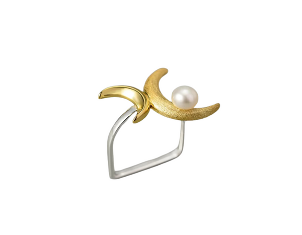 Double Moon Ring