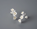 Hanging Elegant Flower Stud Earrings