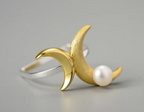 Double Moon Ring