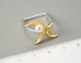 Double Moon Ring