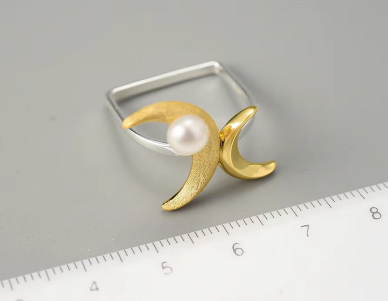 Double Moon Ring