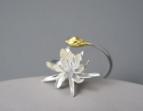 Night-Blooming Cereus Flower Dangle Ring