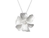 Large Peony Flower Necklace