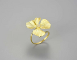 Large Peony Flower Rings