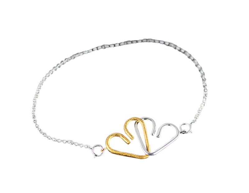 Chained Heart Bracelet